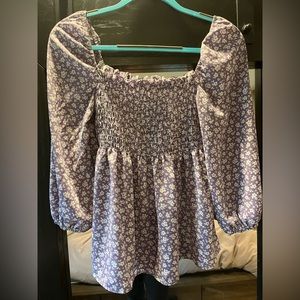 Brand New - Pink Lily Off the shoulder peplum top - size small